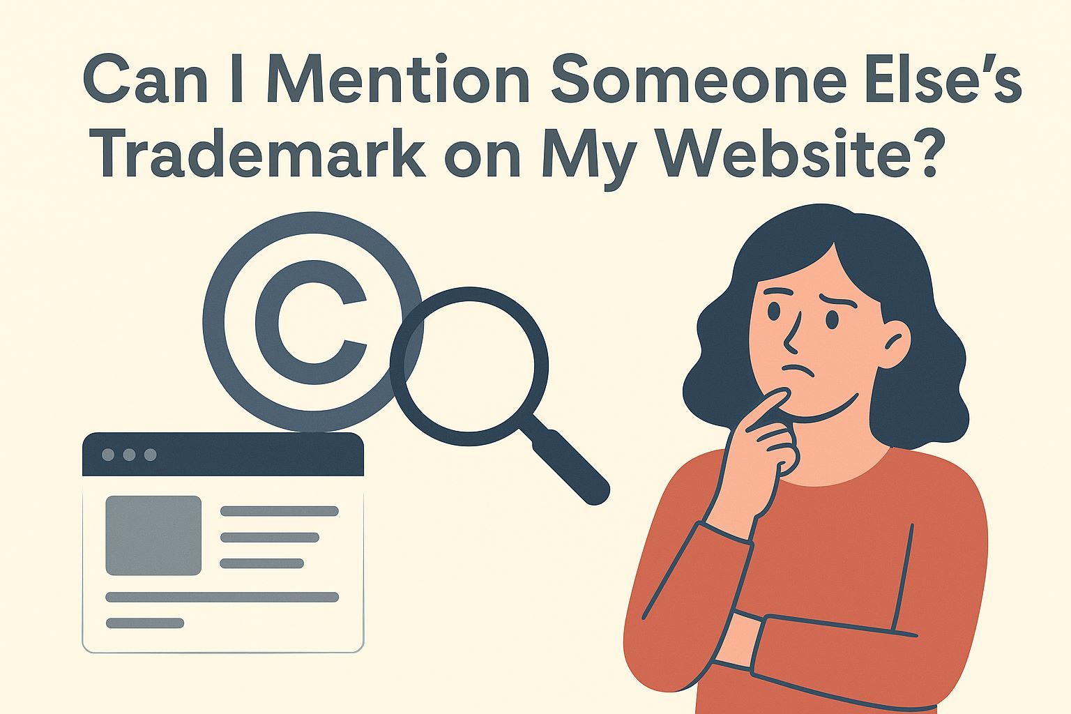 Can I Mention Someone Else's Trademark on My Website?