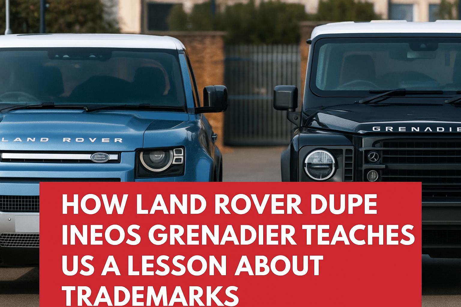 How Land Rover Dupe INEOS Grenadier Teaches Us A Lesson About Trademarks