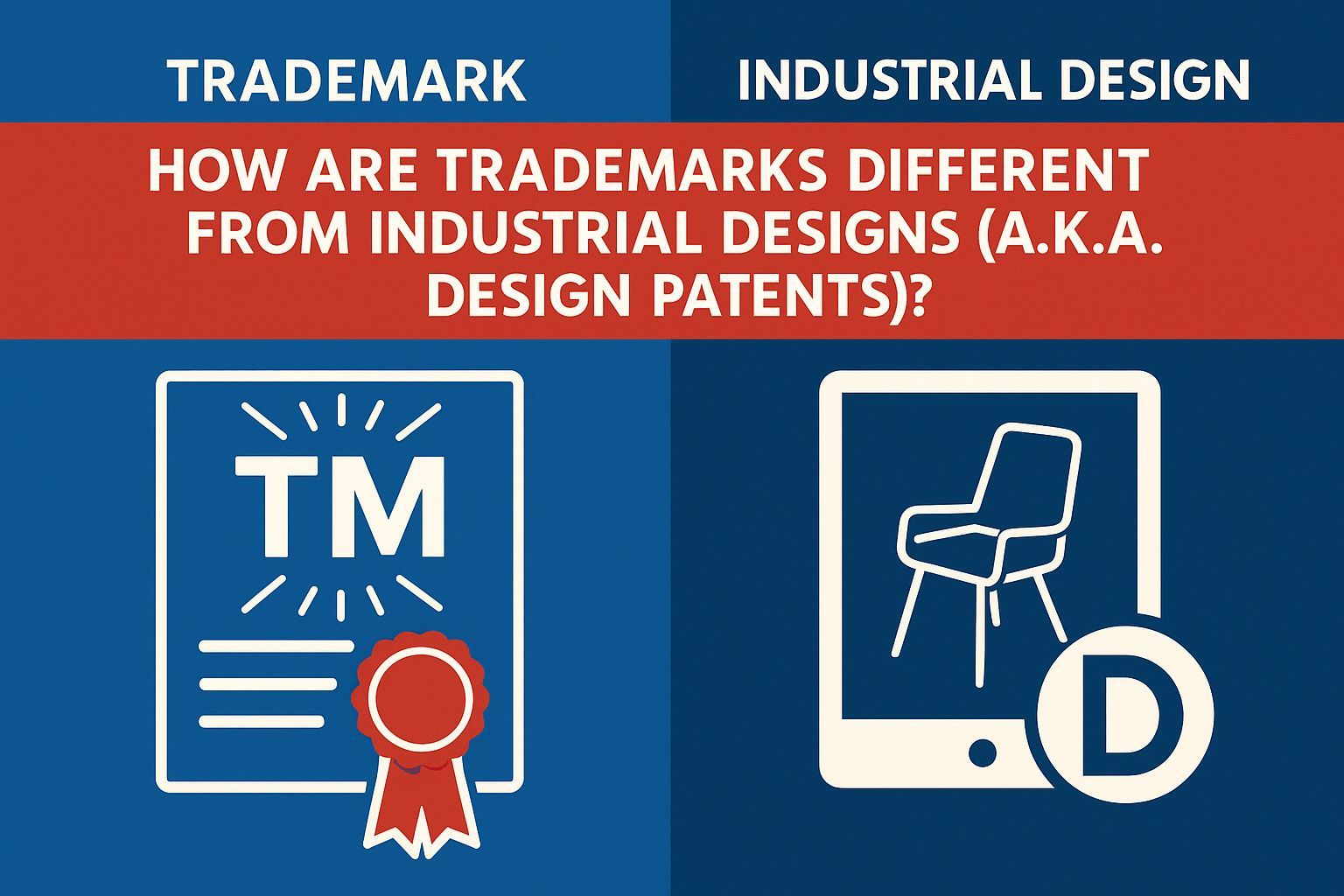 How Are Trademarks Different from Industrial Designs (a.k.a. Design Patents)?