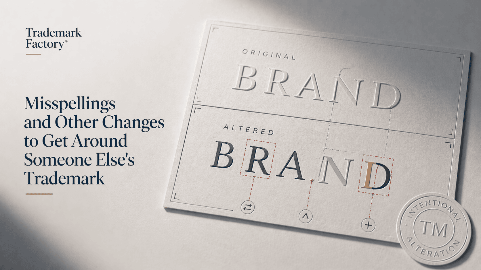 Misspellings and Other Changes to Get Around Someone Else's Trademark