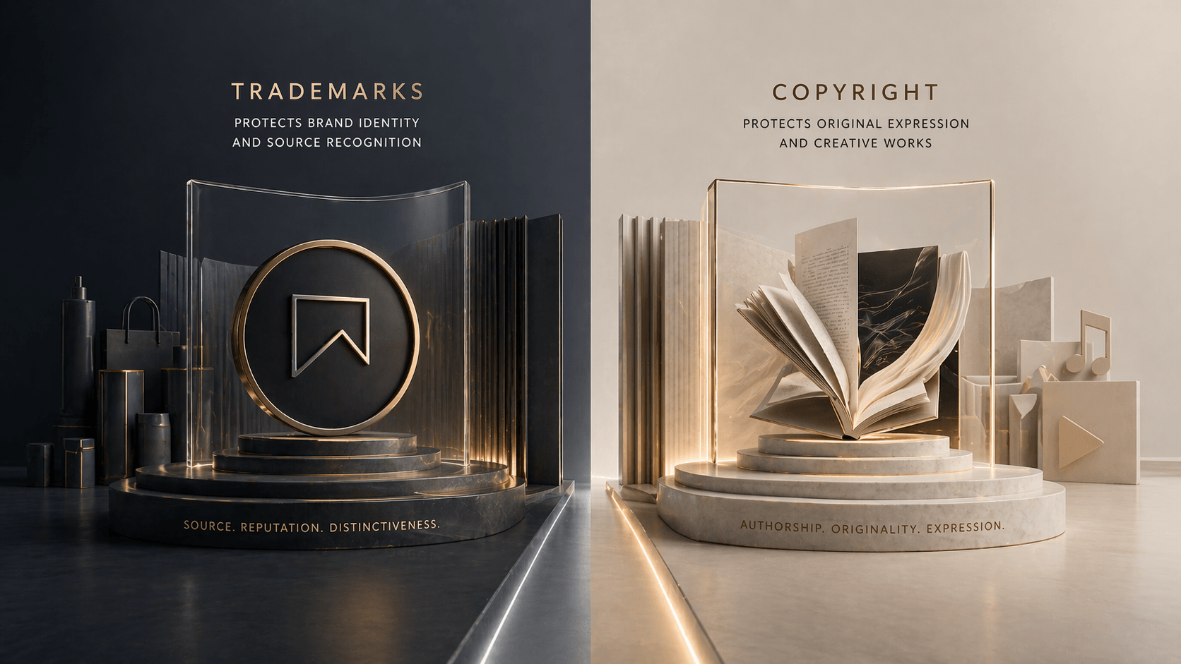 What Is the Difference Between Trademarks and Copyright?